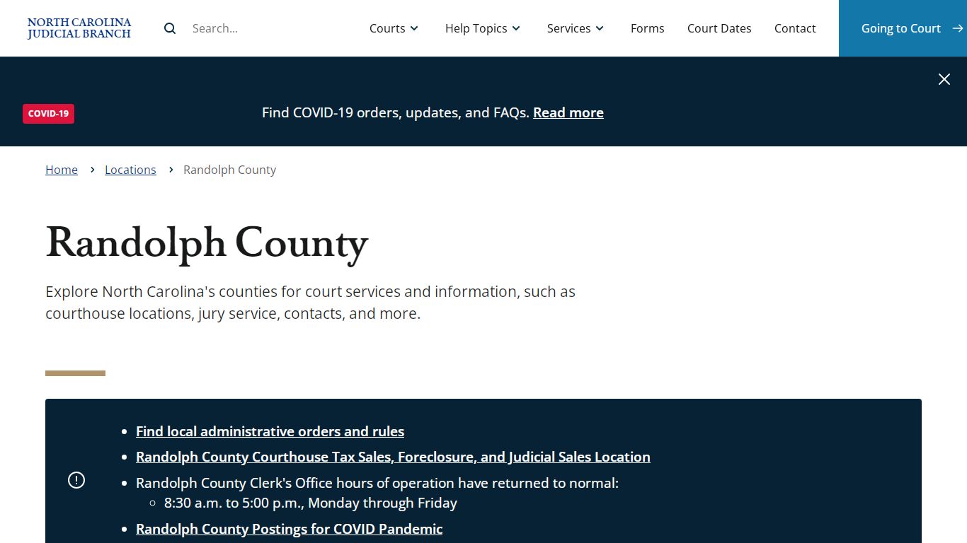 Randolph County | North Carolina Judicial Branch - NCcourts